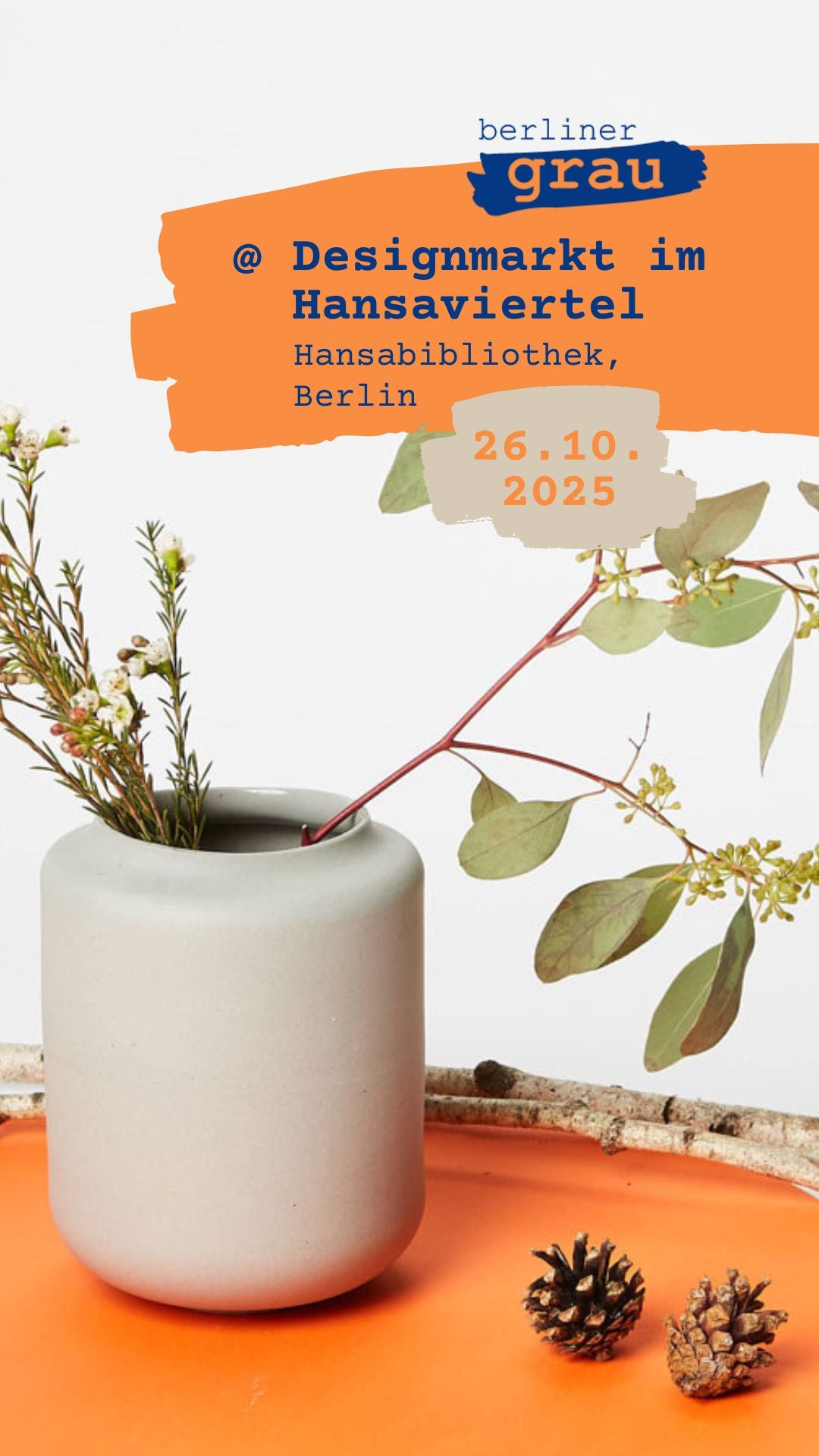 Designmarkt im Hansaviertel 26.10.2025 Plakat