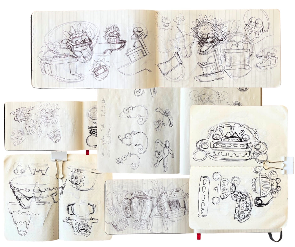 Produktentwicklung Manoa Zeichnungen