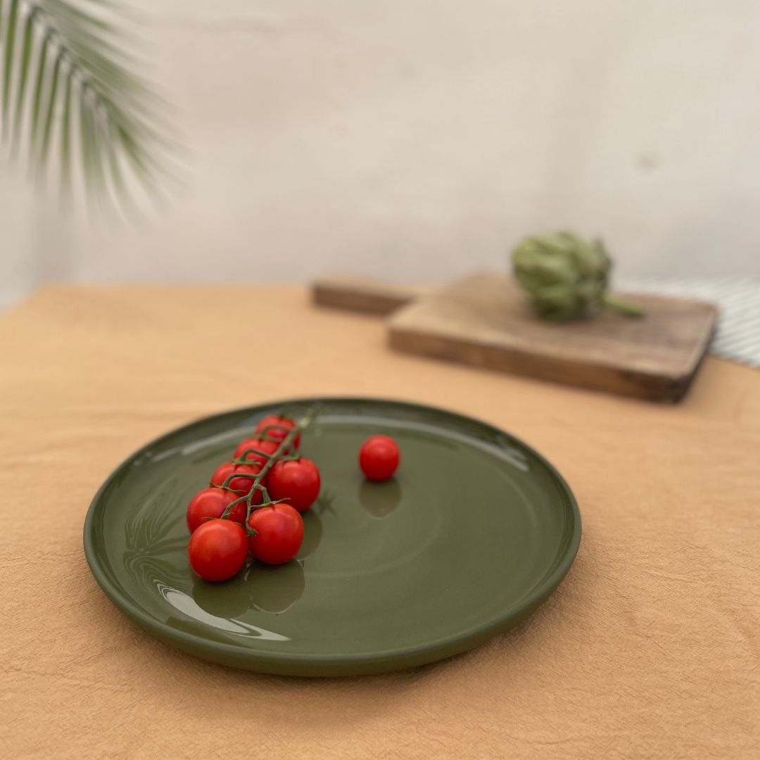 Diana Teller, groß Farbe Grün